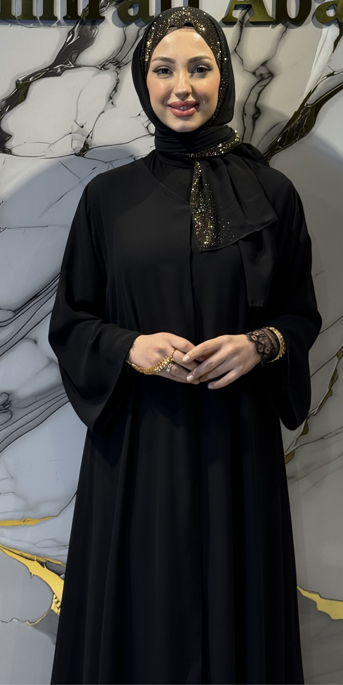 Sparkling Stone Rain Patterned Chiffon Shawl
