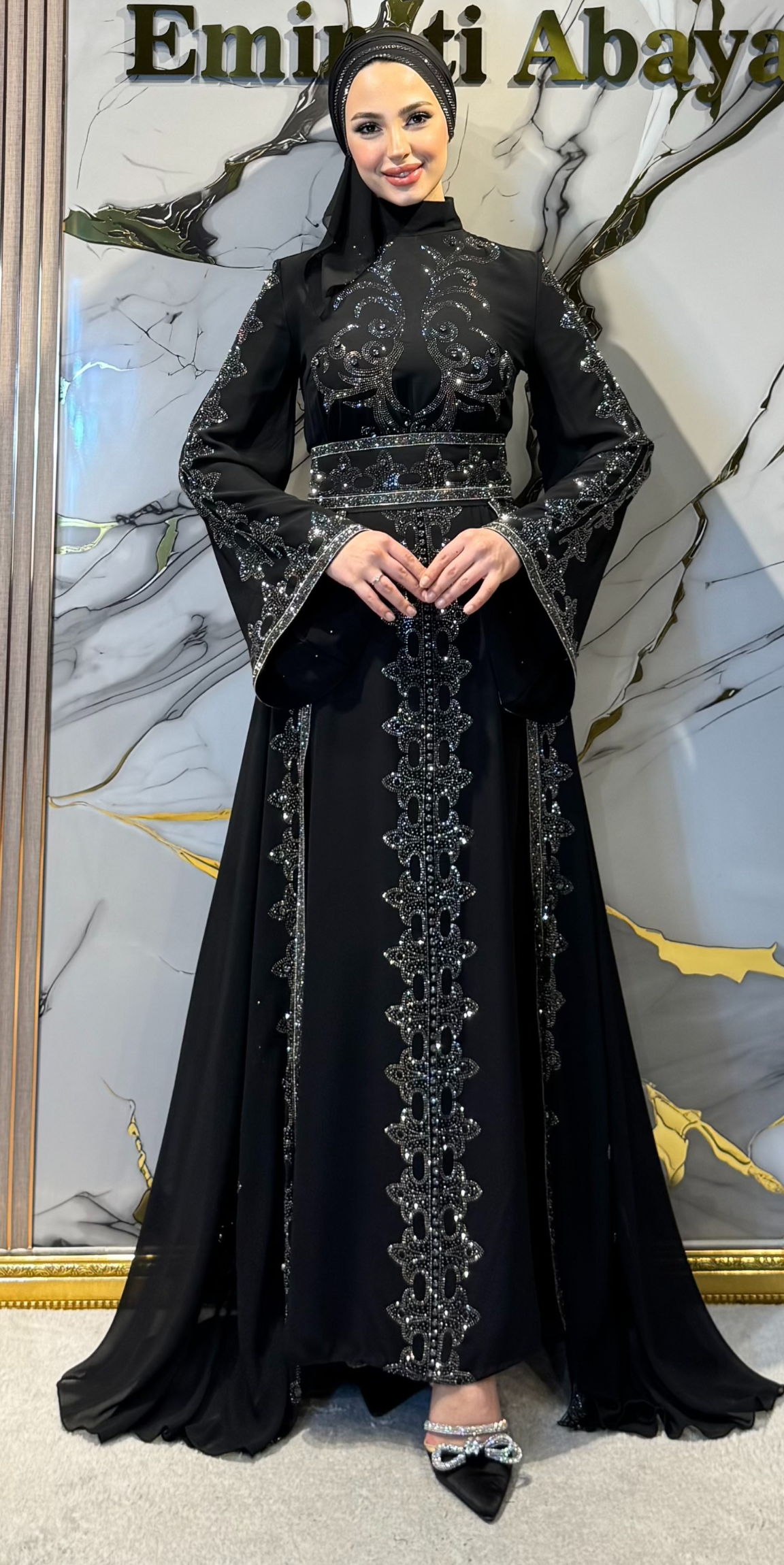 Black Traditional Set with Hematite Stones | LY40 HSB