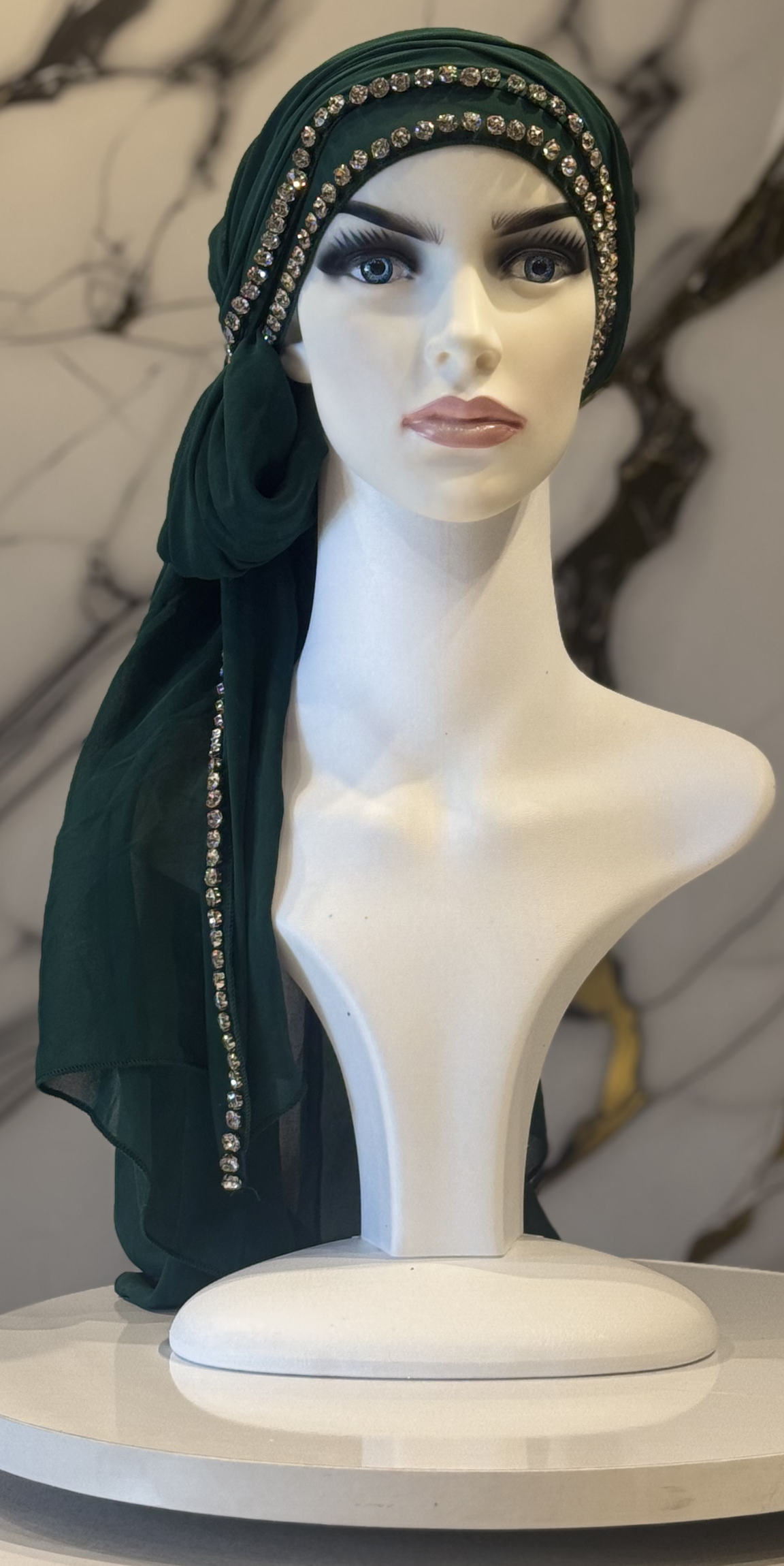 Kenarları Taşlı Şifon Şal | Çoklu Renk Seçenekleri