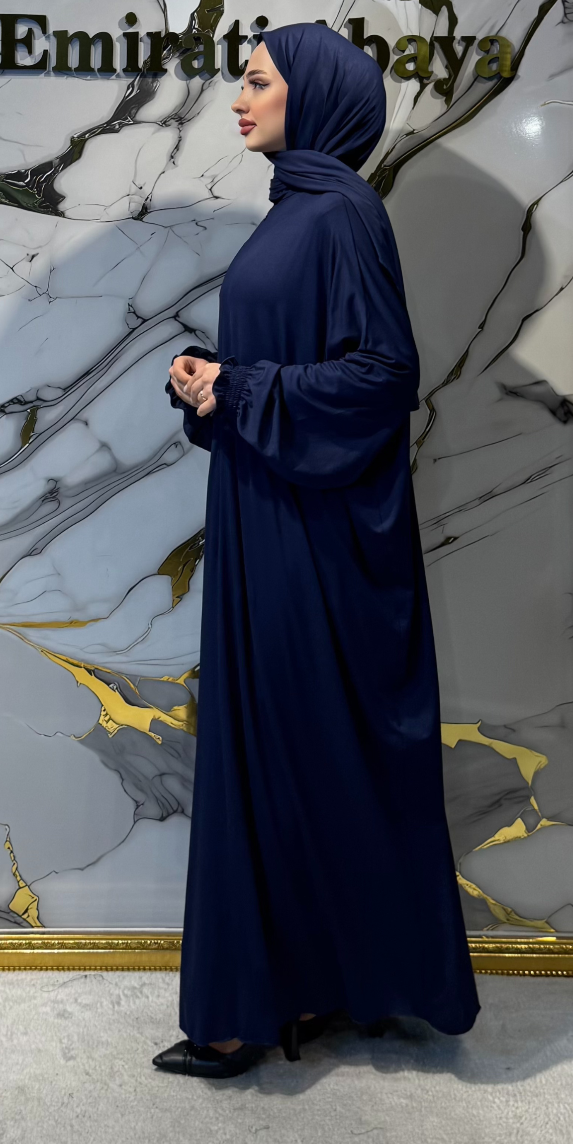 Navy Sandy Fabric Casual Suit, Comfortable and Stylish | WS64 LARCIVET