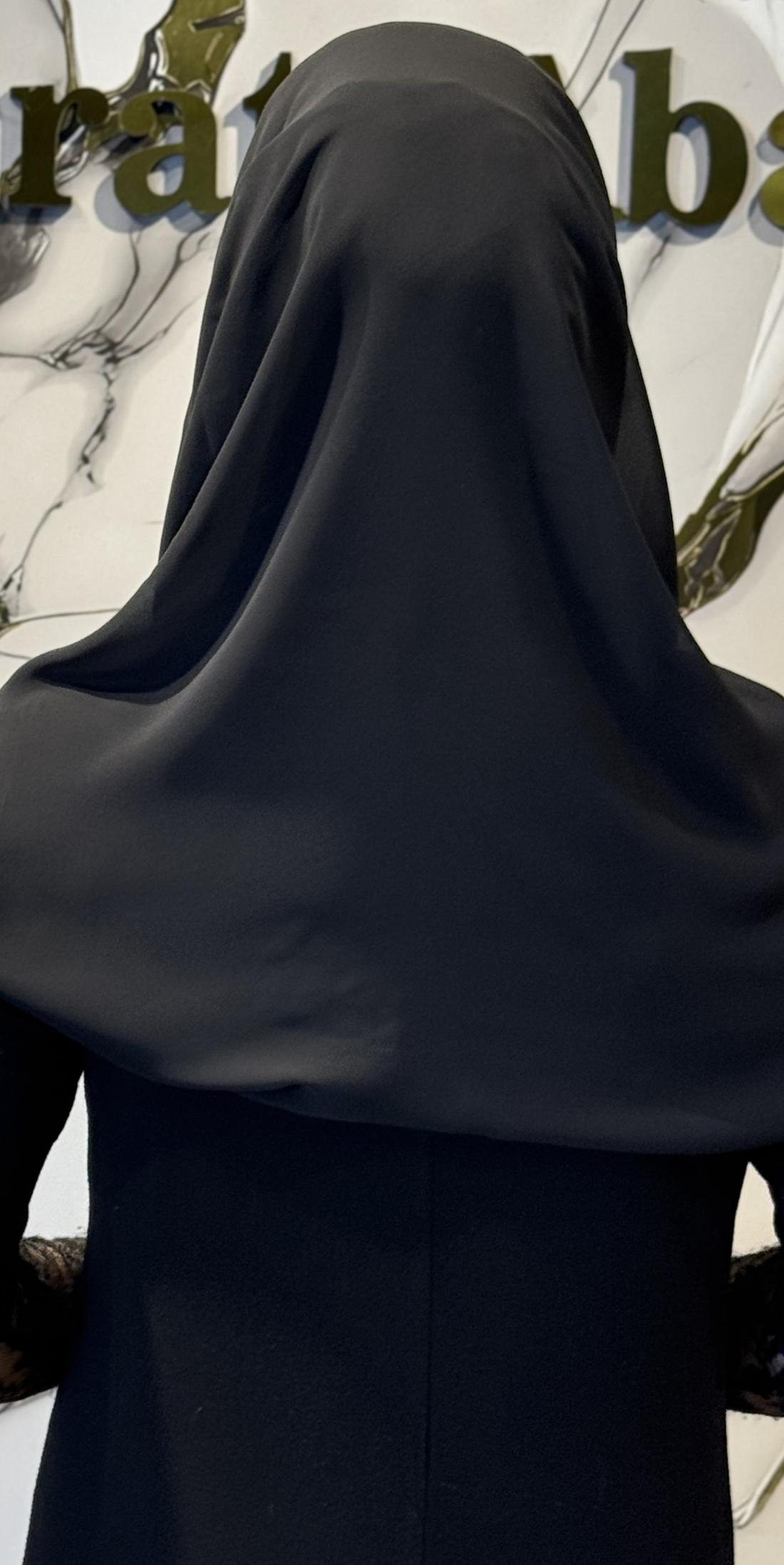 Püsküllü Boncuk Detaylı Siyah Şifon Şal 180x75cm - Zarif Sarkıt Model