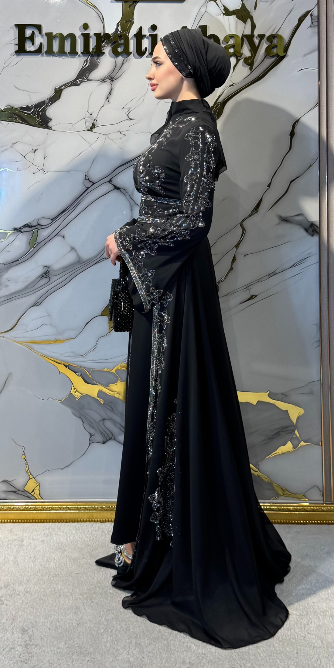 Black Traditional Set with Hematite Stones | LY40 HSB