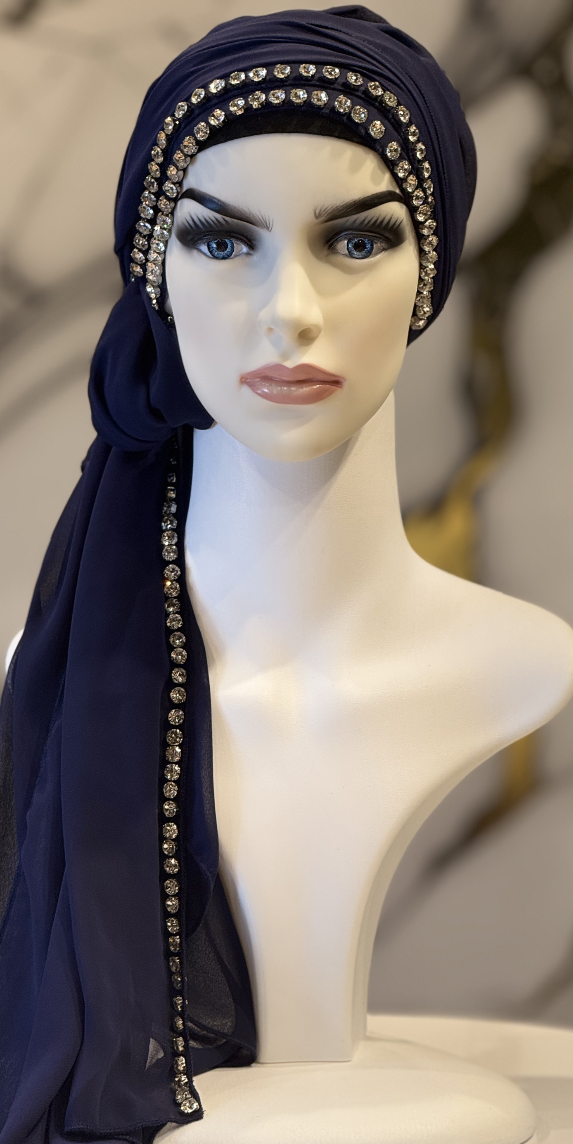 Kenarları Taşlı Şifon Şal | Çoklu Renk Seçenekleri