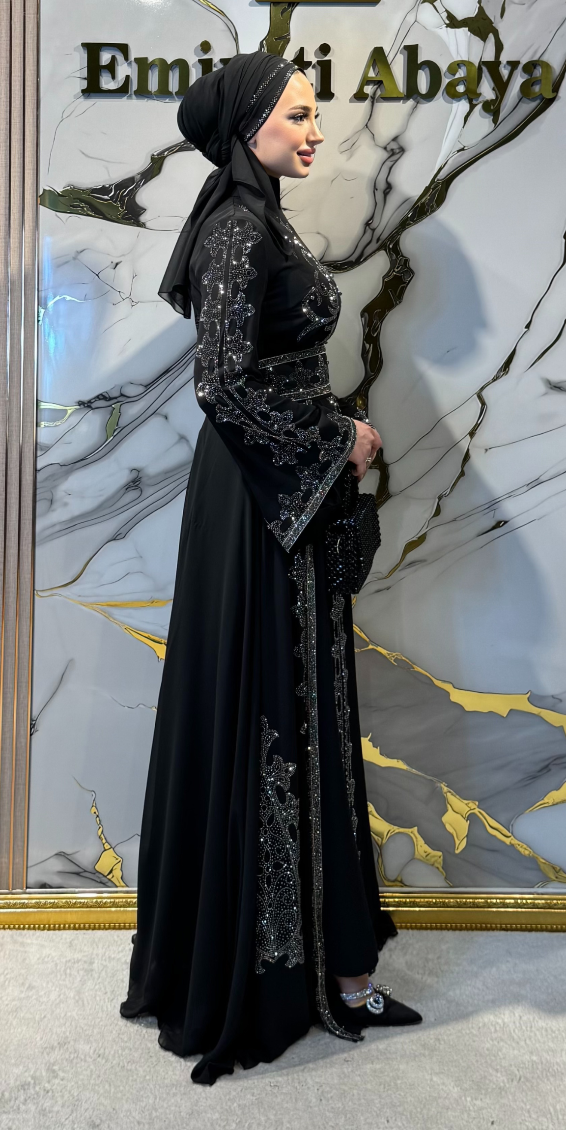 Black Traditional Set with Hematite Stones | LY40 HSB