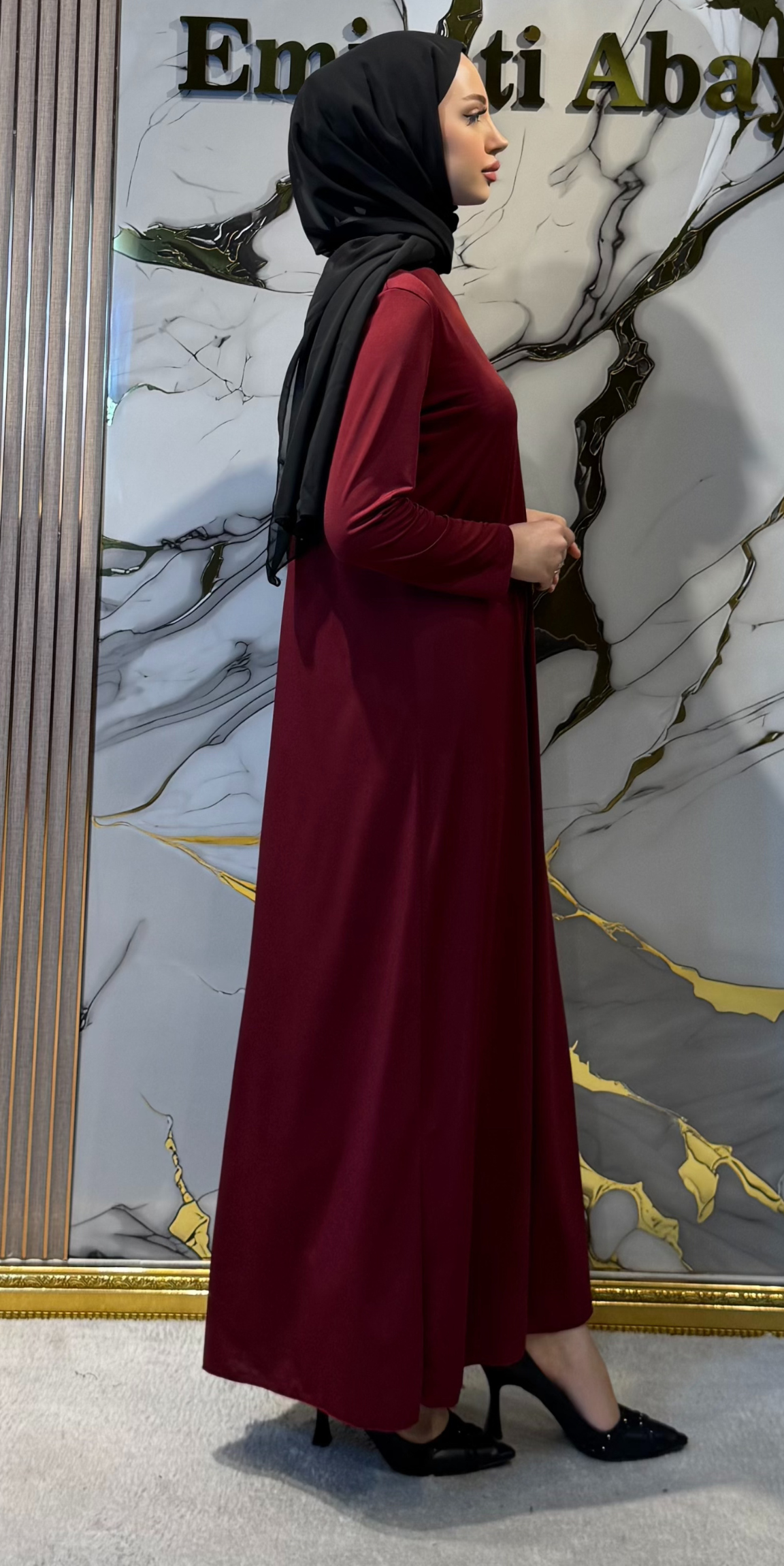 Bordo Sandy İçlik – Abaya Altı ve Tek Başına Kullanım | RK0049 BORDO
