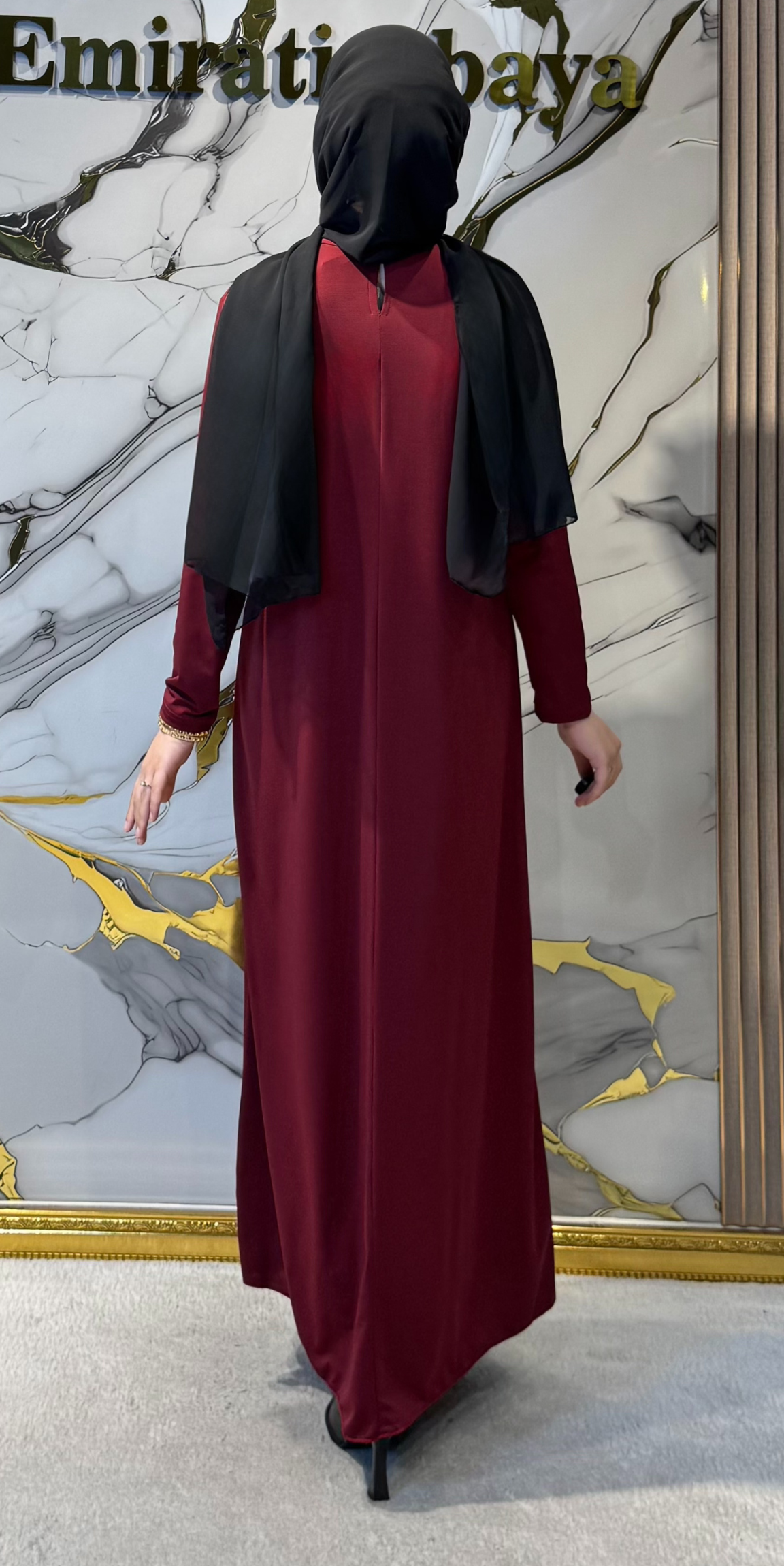 Bordo Sandy İçlik – Abaya Altı ve Tek Başına Kullanım | RK0049 BORDO