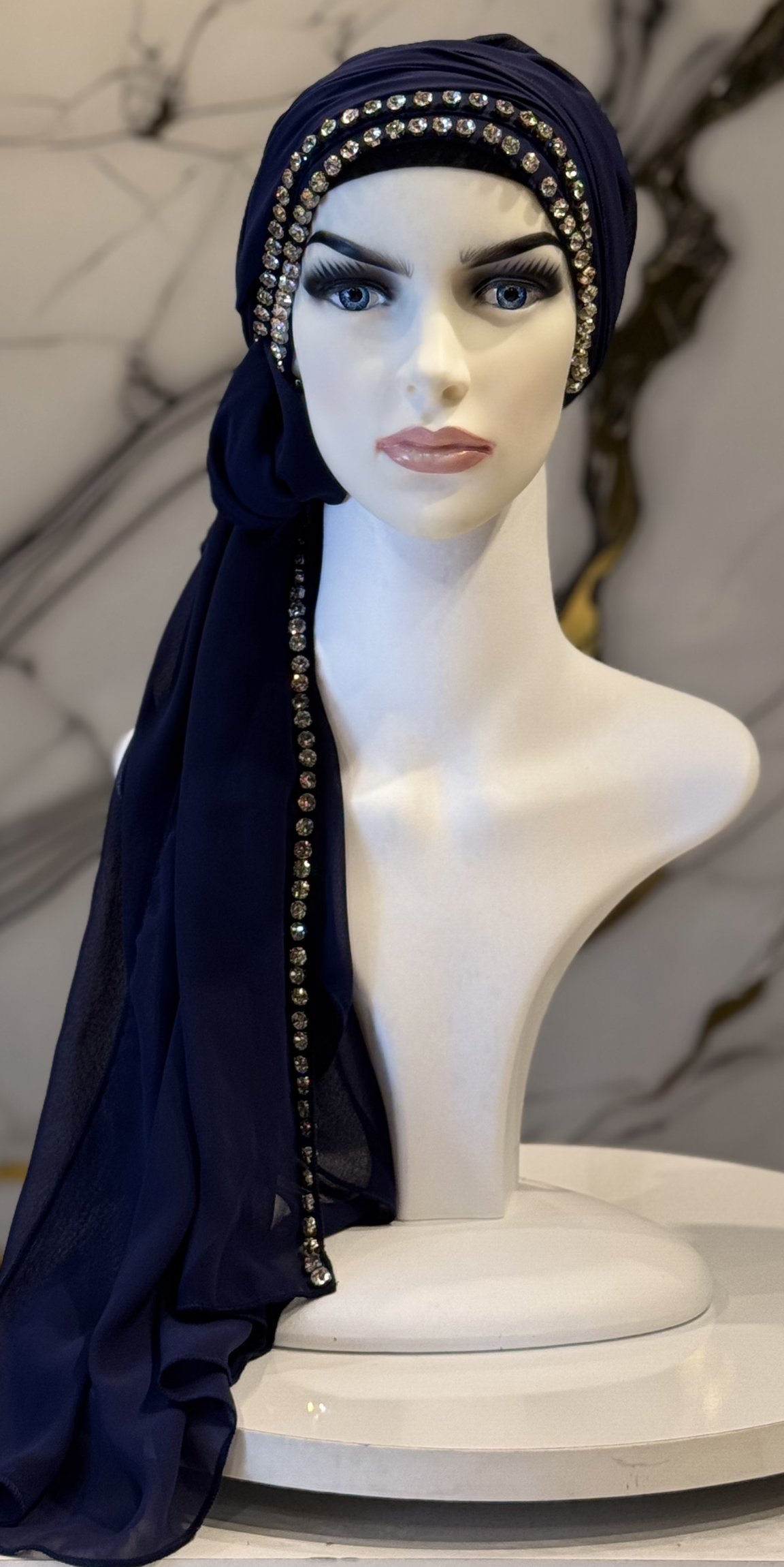 Kenarları Taşlı Şifon Şal | Çoklu Renk Seçenekleri