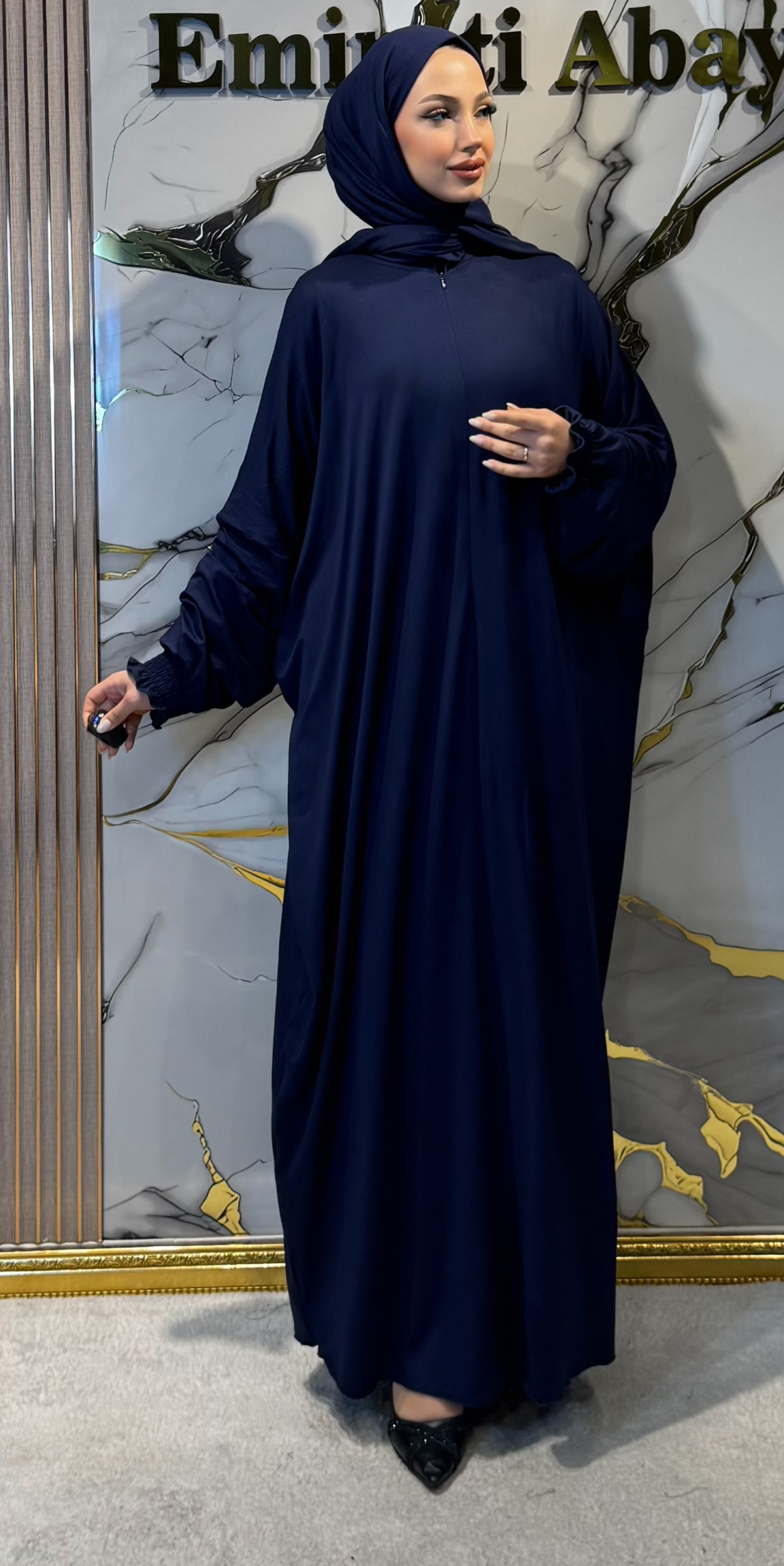 Navy Sandy Fabric Casual Suit, Comfortable and Stylish | WS64 LARCIVET