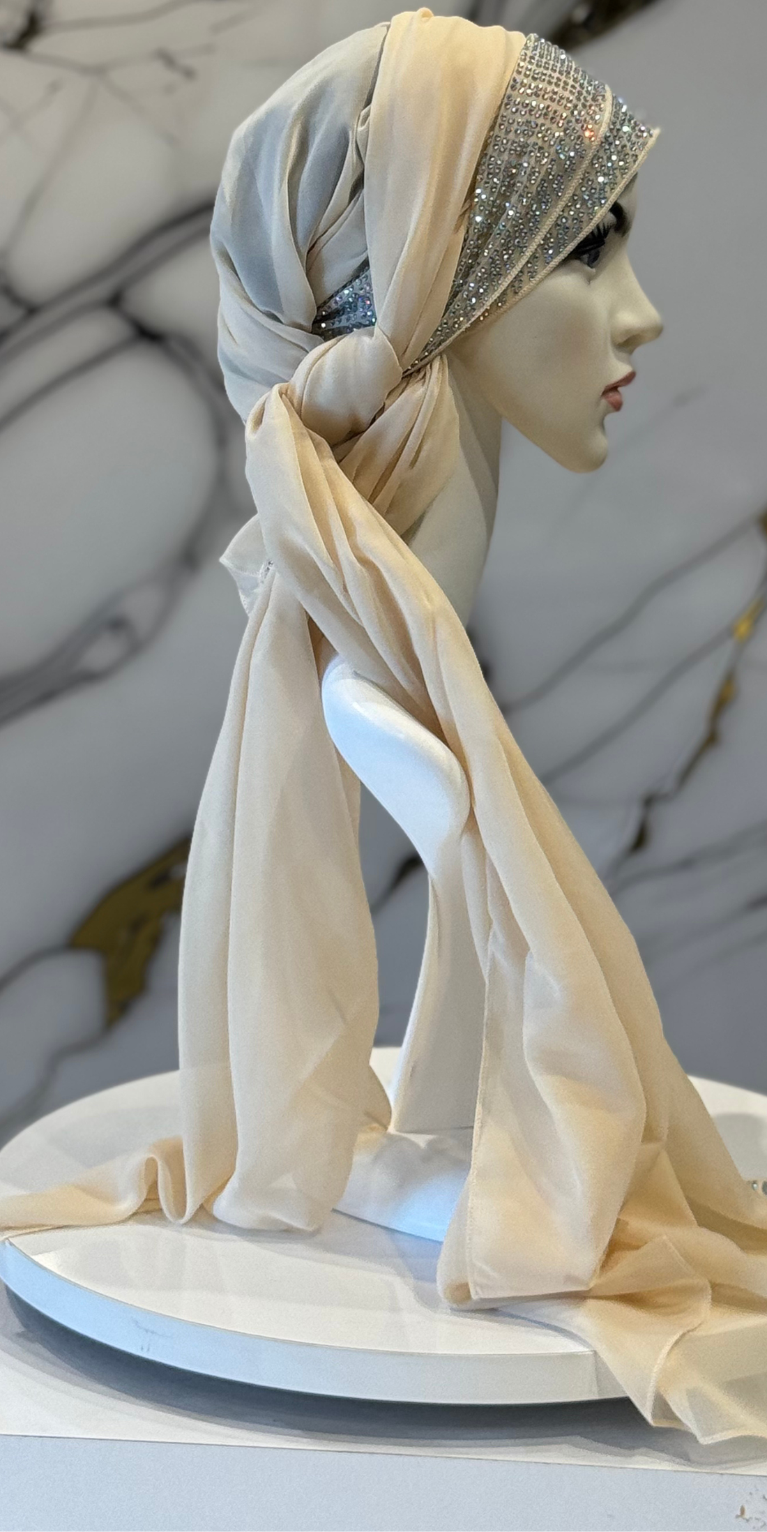 Taşlı Şifon Şal – JanJan Taşlı Işıltılı Şal