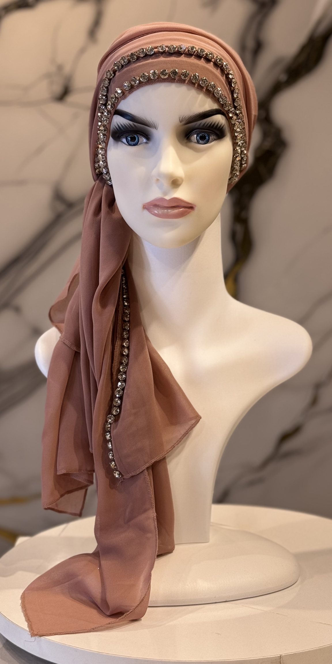 Kenarları Taşlı Şifon Şal | Çoklu Renk Seçenekleri