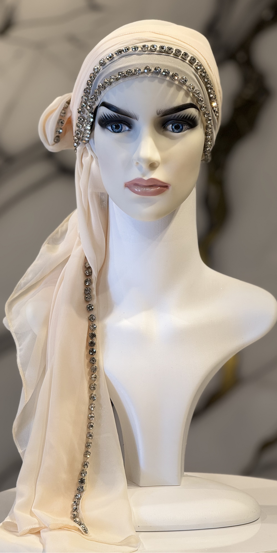 Kenarları Taşlı Şifon Şal | Çoklu Renk Seçenekleri