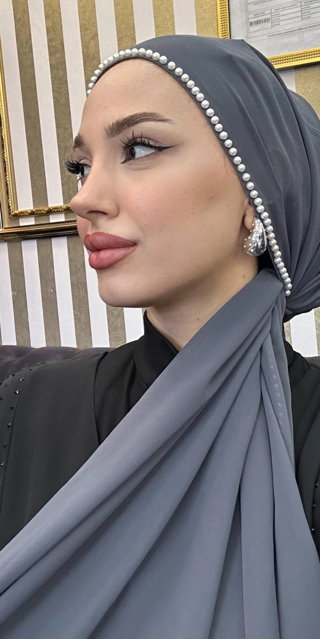 Pearl Dream Chiffon Shawl