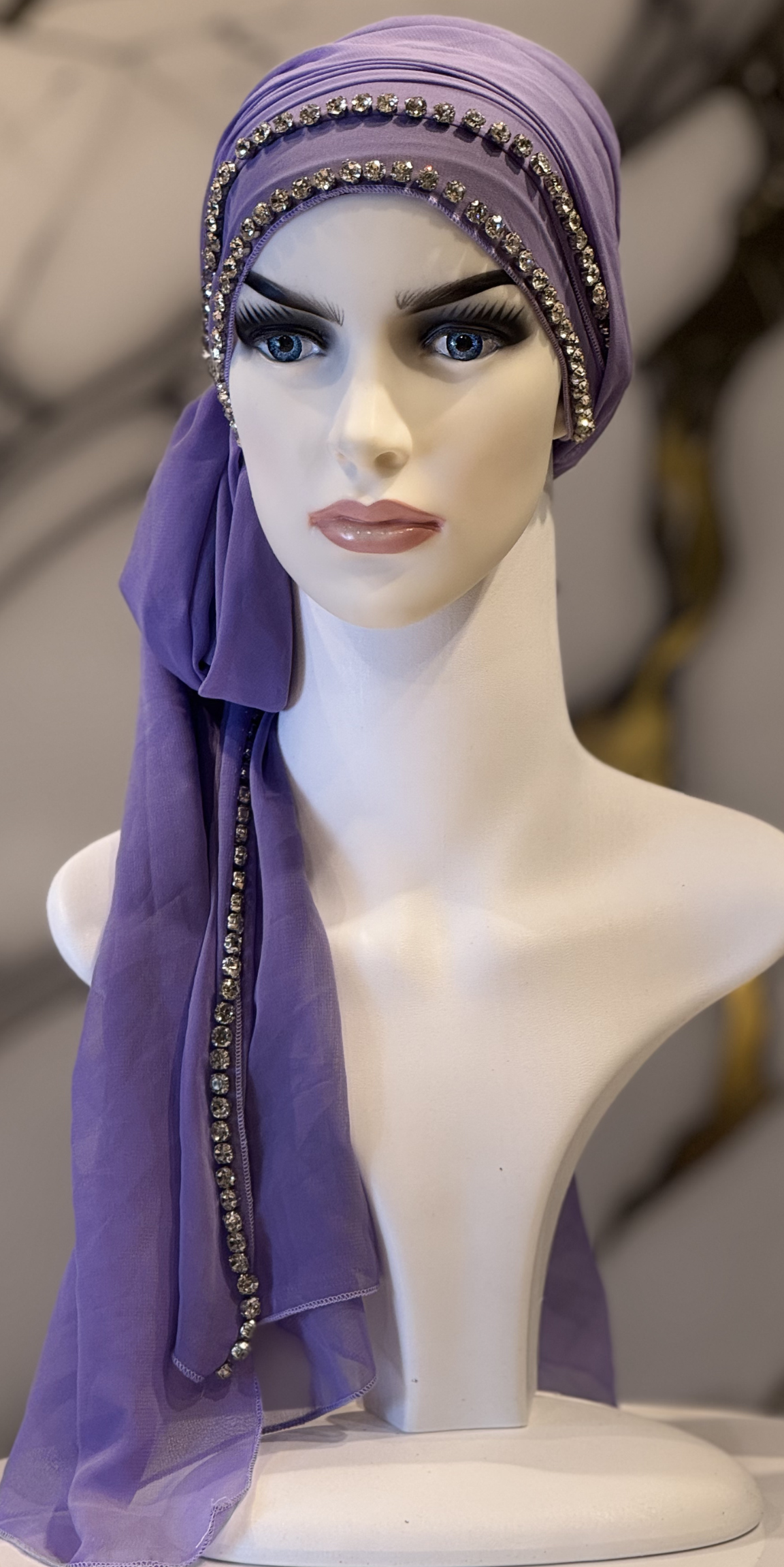 Kenarları Taşlı Şifon Şal | Çoklu Renk Seçenekleri