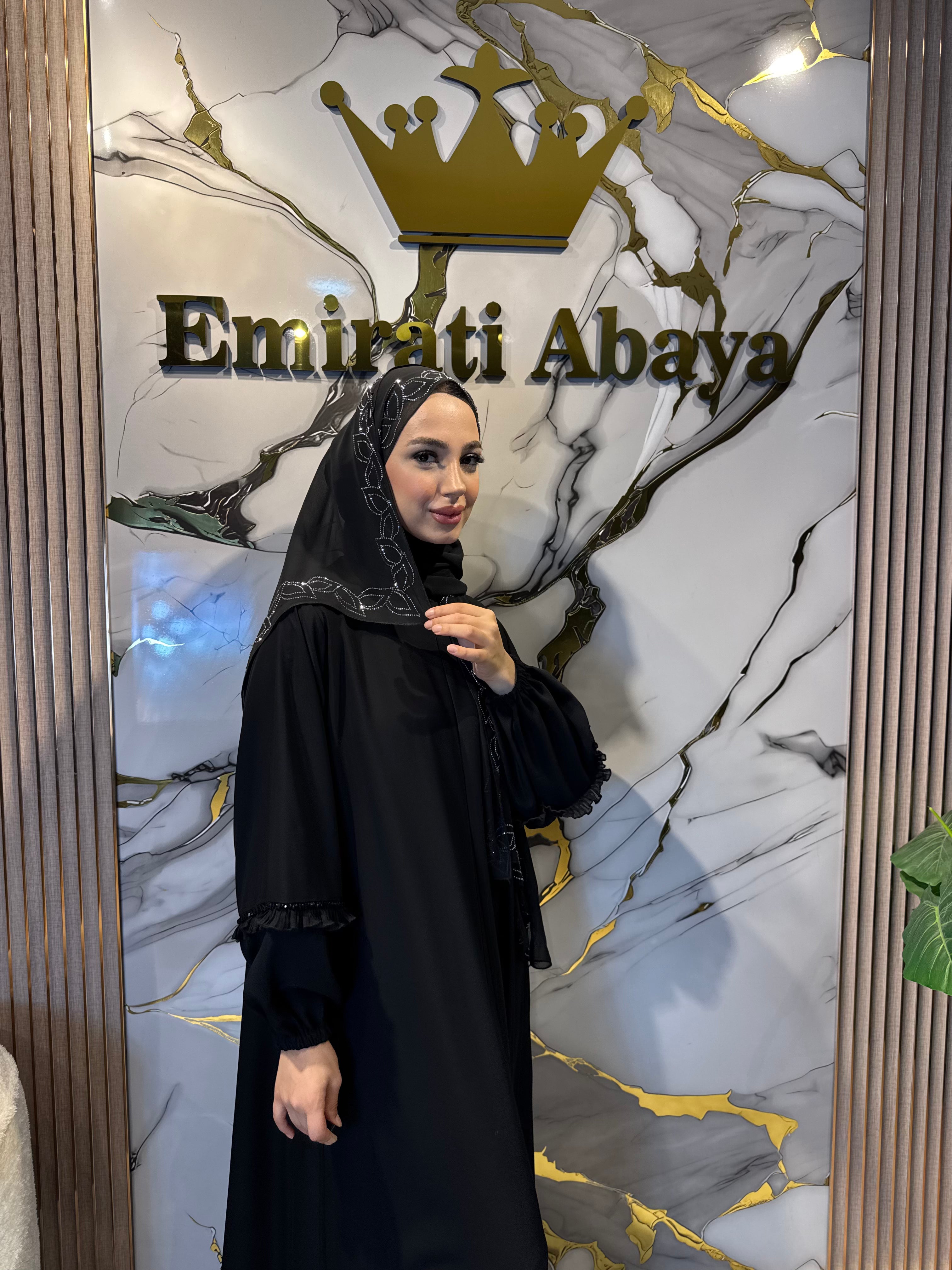 Elegant Patterned Chiffon Scarf