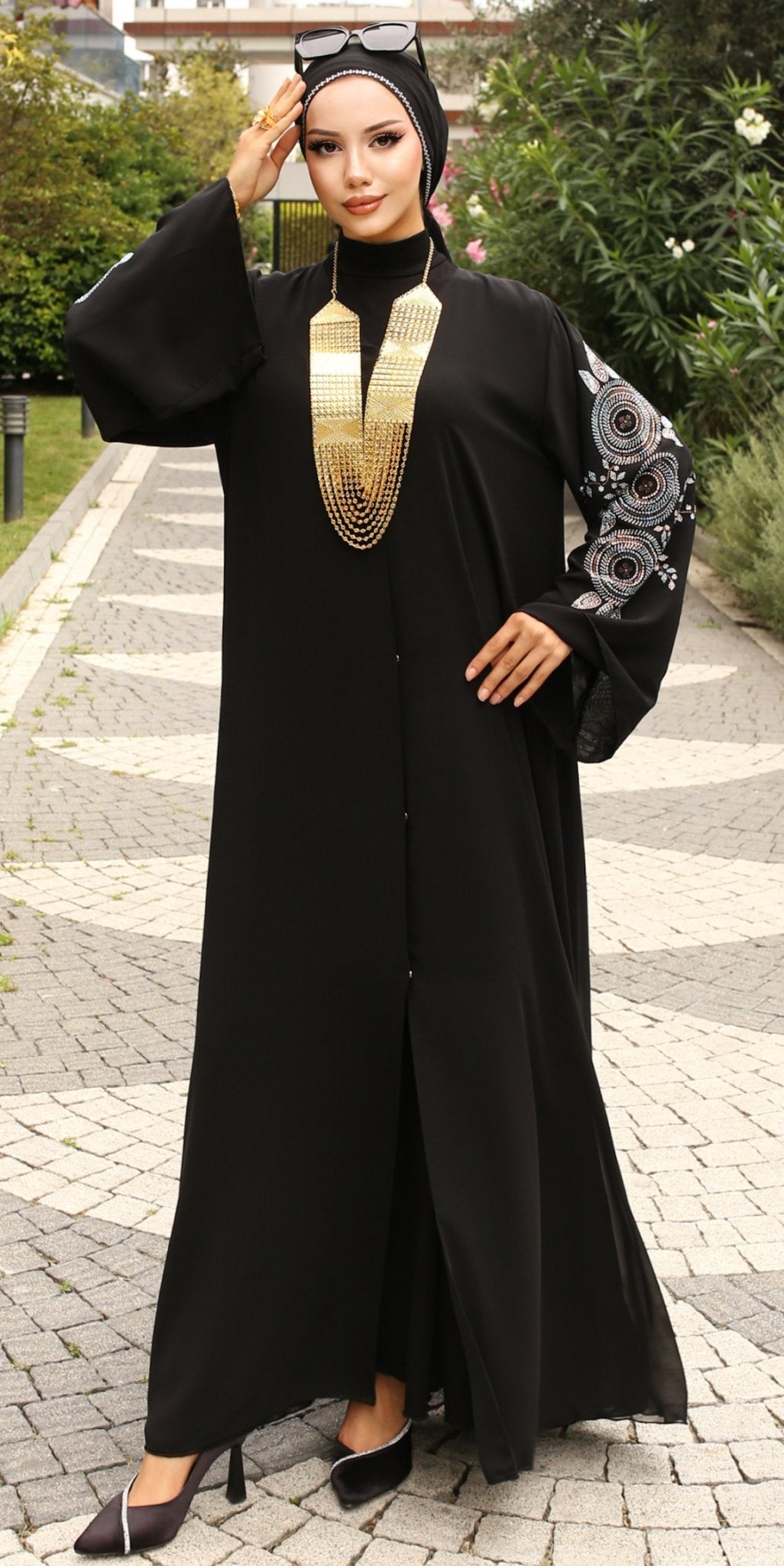 Campion Blossom Abaya - Emirati Abaya TRCampion Blossom Abaya