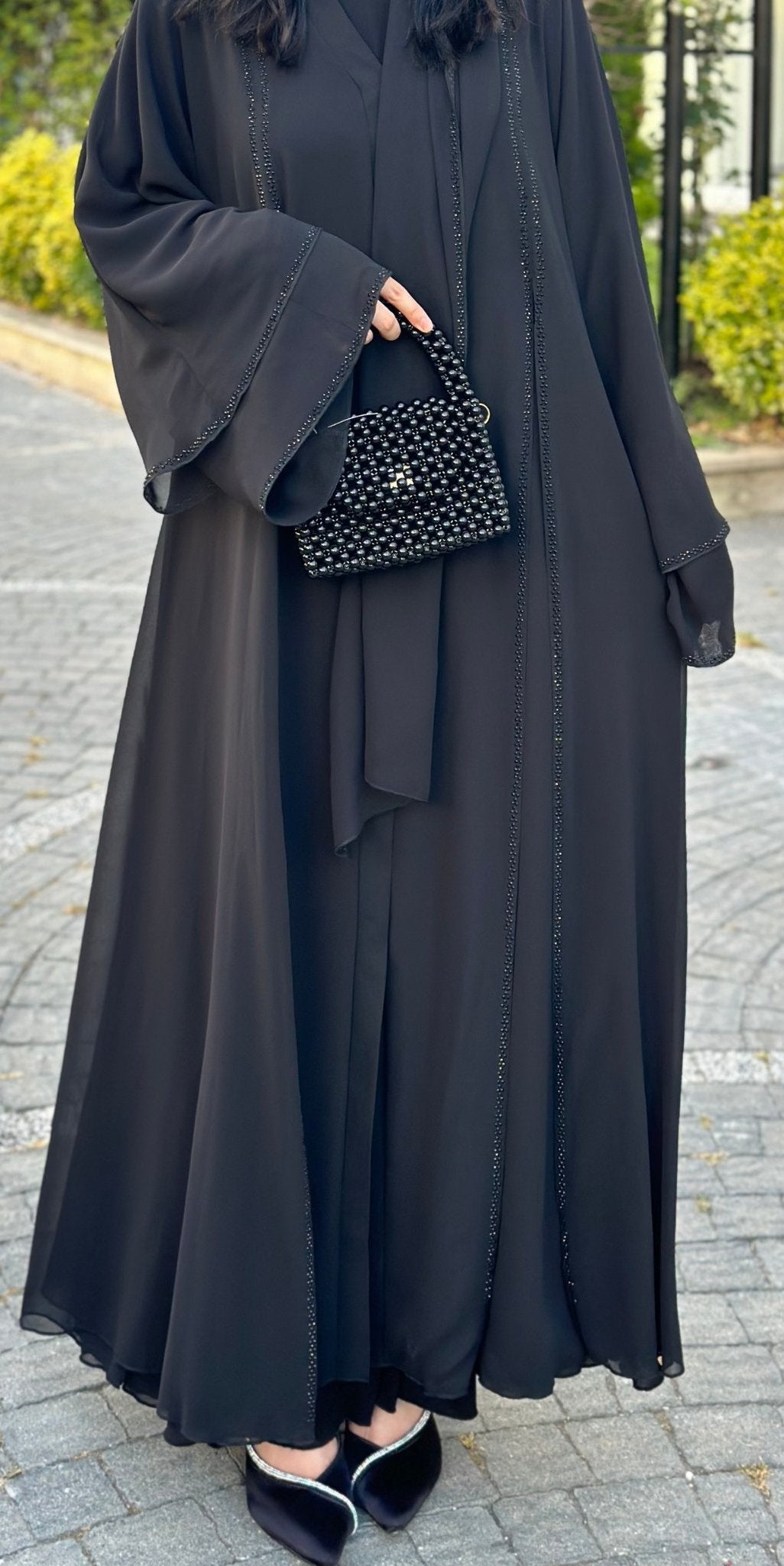 Swarovski Charm Abaya - Emirati Abaya TRSwarovski Charm Abaya