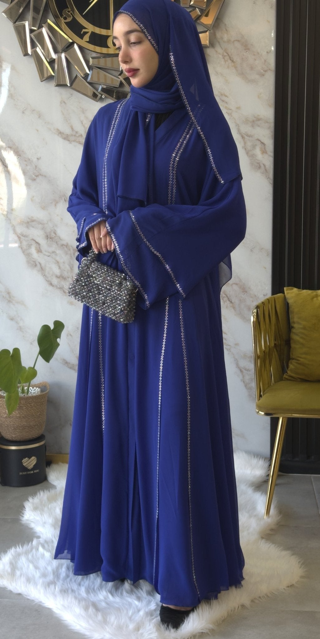 Swarovski Charm Abaya - Emirati Abaya TRSwarovski Charm Abaya